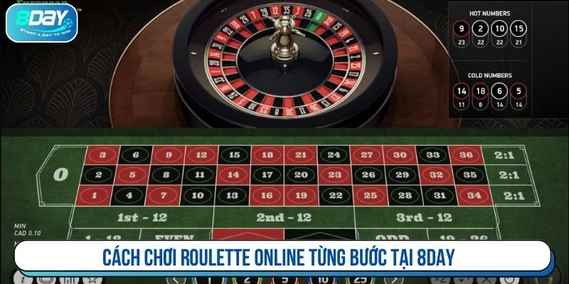 Hướng dẫn cách chơi roulette online tại 8DAY